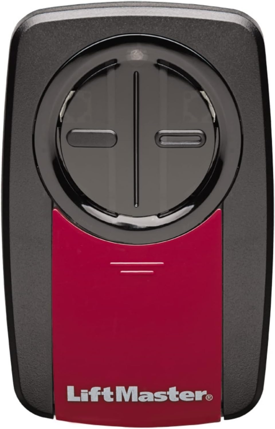 Photo 1 of LiftMaster 380UT 2-Button Universal Remote Control Garage Door Opener - Universal Compatibility only with brands LiftMaster, Chamberlain, Craftsman, Genie, Linear, Stanley, and Wayne-Dalton