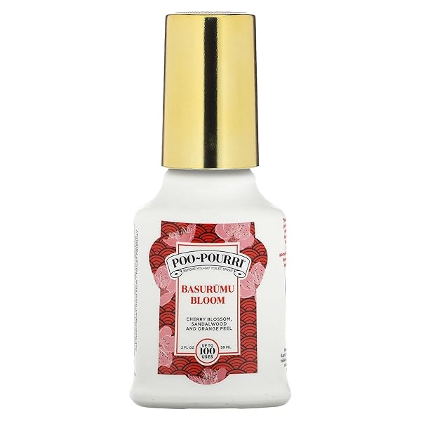 POO-POURRI BEFORE-YOU GO TOILET SPRAY, BASARUMU BLOOM, 2 FL OZ – CHERRY BLOSSOM, SANDALWOOD AND CLEMENTINE