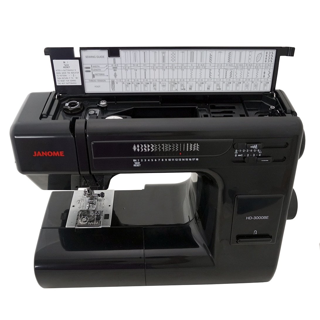 Janome Heavy Duty HD3000 Black Edition Sewing Machine With Bonus 6