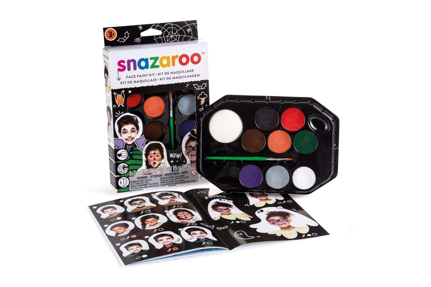 Snazaroo Face Painting Kit Halloween 8x2mls