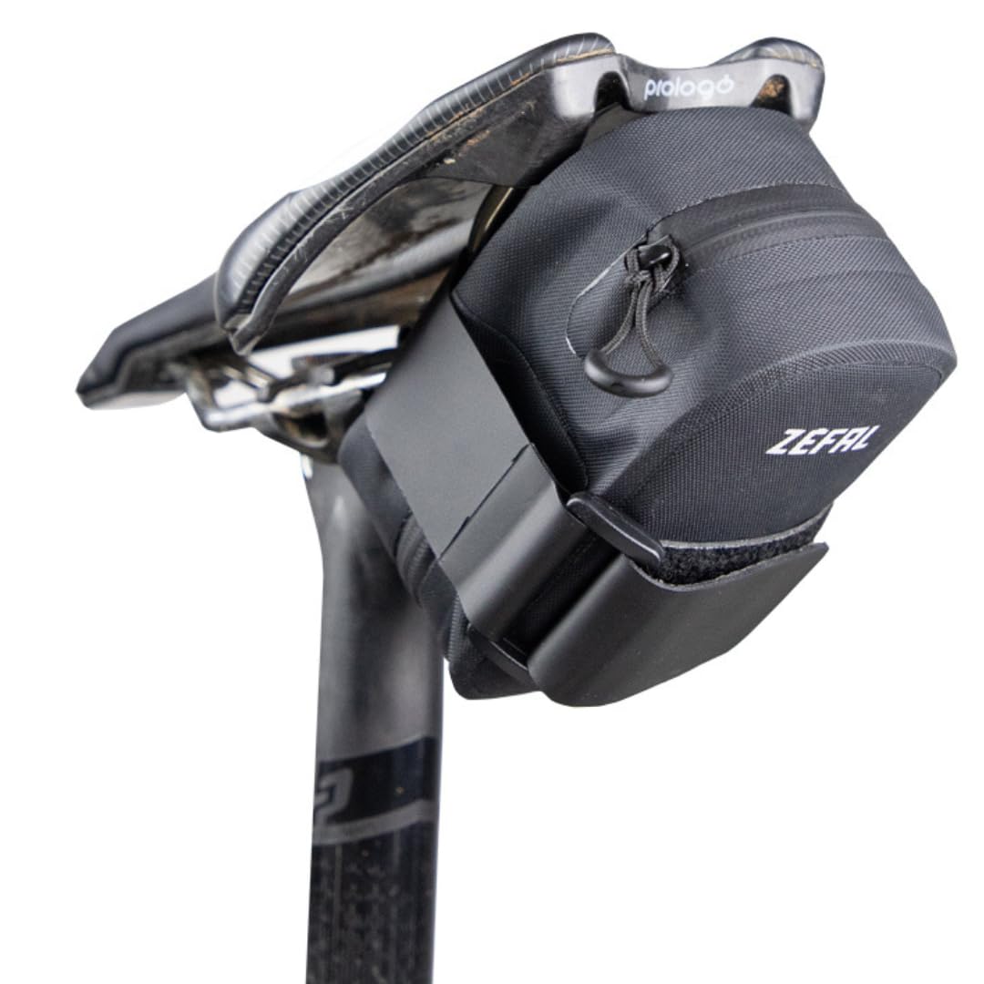 ZEFAL Z Off-Road Pack - MTB Saddle Bag - Bicycle Saddle Bag for MTB and XC - Small Waterproof and Lightweight Mountain Bike Bag - 0.6L - 90g, Black