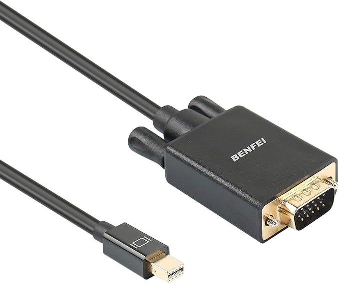 Mini DisplayPort to VGA Cable, Benfei Mini DisplayPort to VGA 10 Feet Cable