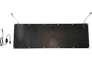 Able Motion Mobility AMM Snow and Ice Melting Walkway Mat Kit Heated Non-Slip Heated Mat 20” x 60” Snow-Melting Mats Outdoors Patio, Garden, Lawn with Power Supply 120 Volt