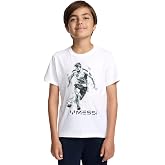 Messi Boys' Lifestyle Short Sleeve T-Shirt, Slim-fit Graphic Tee | Cotton Blend Fabric, Comfortable Daily Wear
