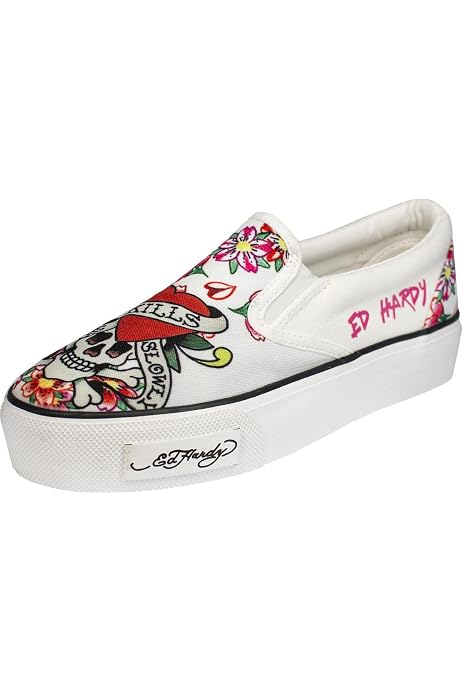Amazon.com: Ed Hardy ellerise Zapatillas de la mujer, Rosado, 5 B(M) US :  Ropa, Zapatos y Joyería