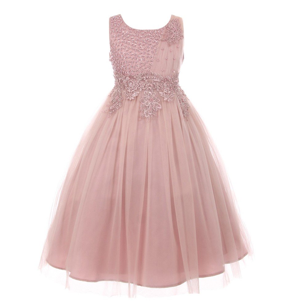 flower girl dresses old rose