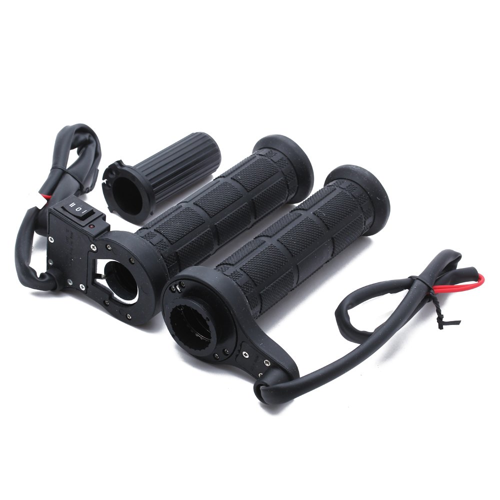 CARCHET/&reg; Paire Poign/&eacute;e Chauffante de Guidon Fourreau Heated Grip 12V Noir 7//8 22mm pour Moto Motocycle Scooter