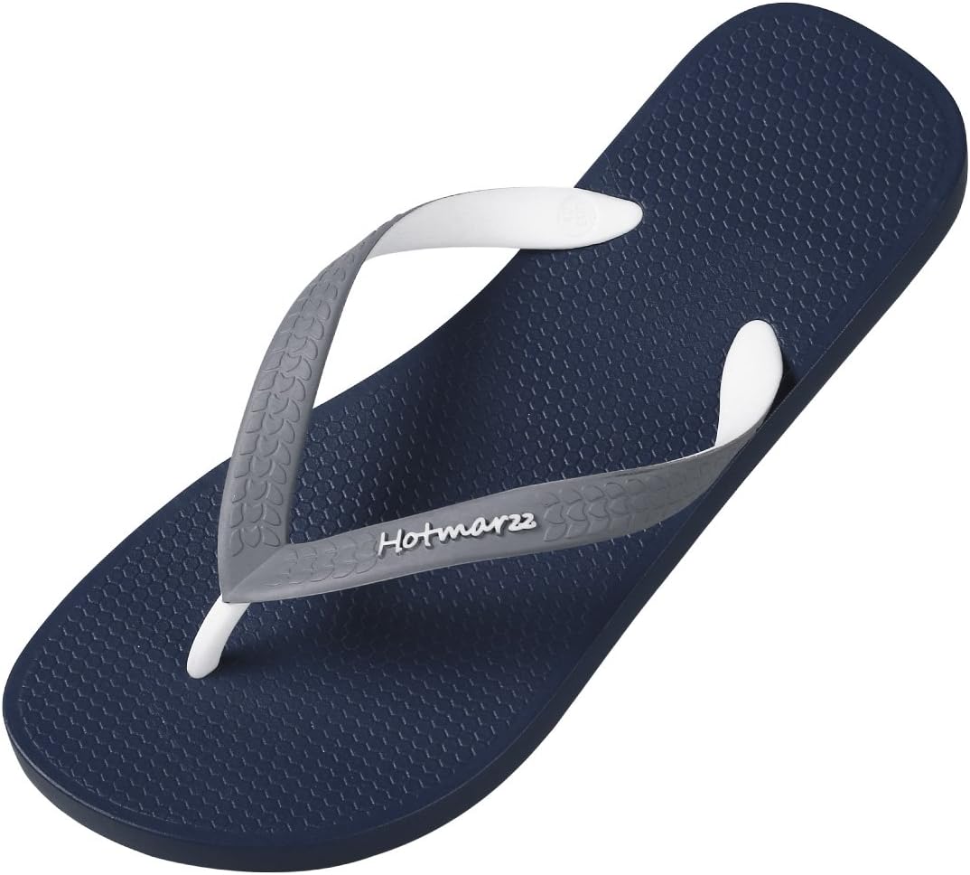 HotmarzzMen's Flip Flops Sandals Shoes Slippers for Beach Shower Lightweight Comfort Thongs