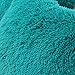 CaliTime Super Soft Throw Pillow Cover Case for Couch Sofa Bed Solid Plush Faux Fur 18 X 18 Inches Teal