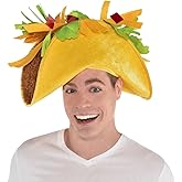 Multicolor Taco Fiesta Hat - 8" x 18" (1 Pc), Unique Costume Accessory, Perfect for Halloween, Birthdays & Themed Parties