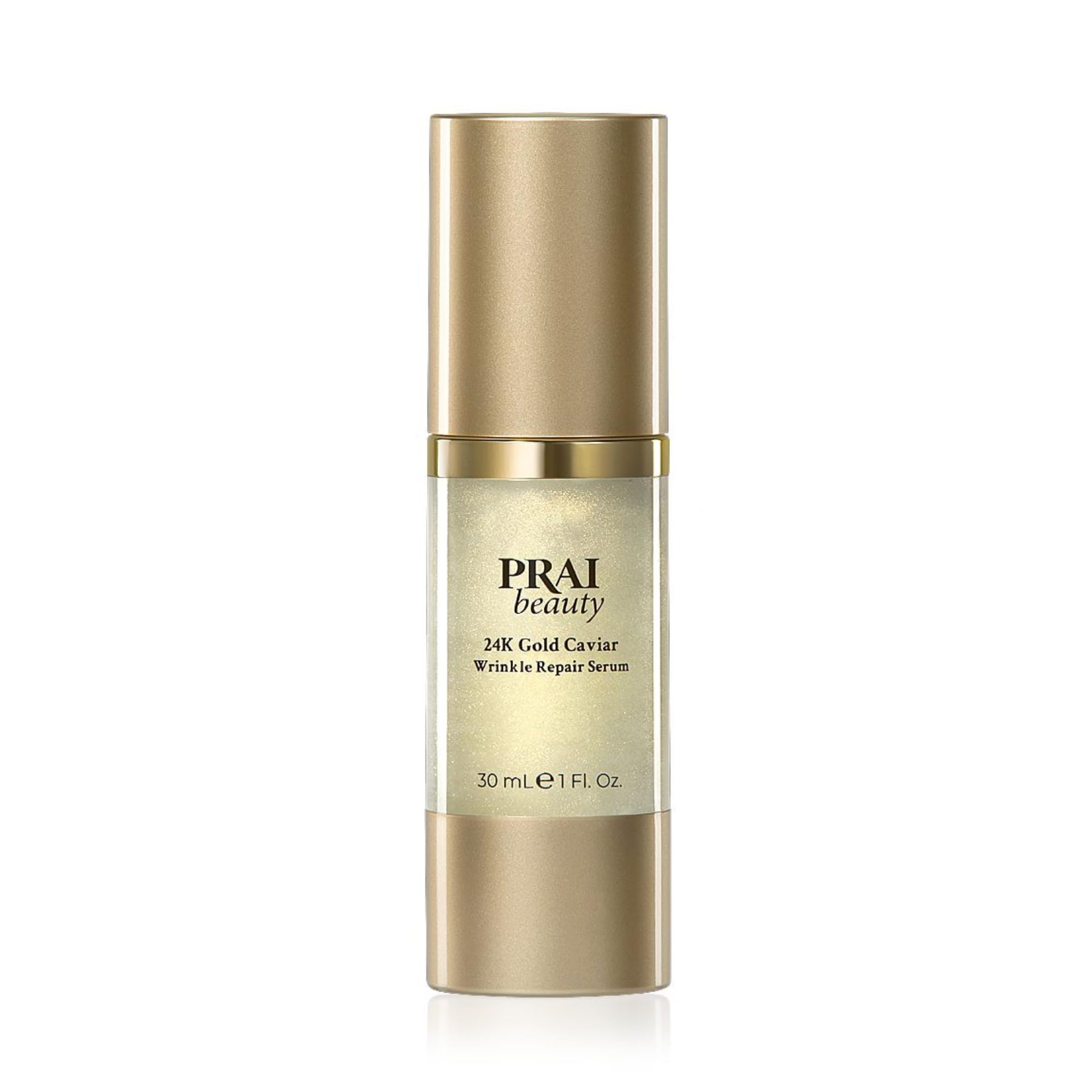 PRAI 24k Gold Caviar Wrinkle Repair Serum 30ml - Intensive Real 24K Gold - Advanced Anti-Aging, Anti-Wrinkle Skincare - Hydrates, Firms & Brightens Skin - With Hyaluronic Acid - Younger Skin
