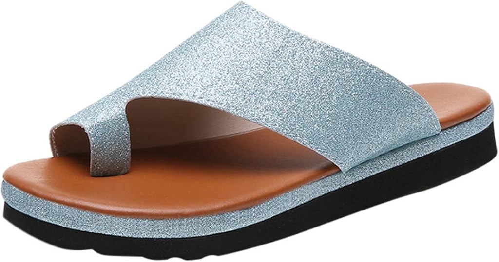 Amazon.com | Sandals for Women Sameno Comfy Platform Sandals Big Toe Bunions Orthopaedics Slip 