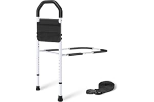 MNIENT Bed Rails for Elderly Adults Safety - ASTM Approved Bed Side Rail for Seniors with Support Leg,Two-side Storage Bag, Non-Slip Bed Assist Cane Guard,Adjustable Bedrails for King,Queen,Full,Twins