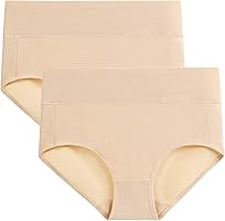 wirarpa Ladies Underwear Cotton Full Briefs High Waist Knickers Underwear Panties for Women Multipack
