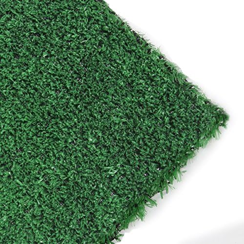 6.5'x10' Indoor Outdoor Artificial Grass Green Area Rugs Synthetic Turf Carpets Rubber Backed with Drainage Holes