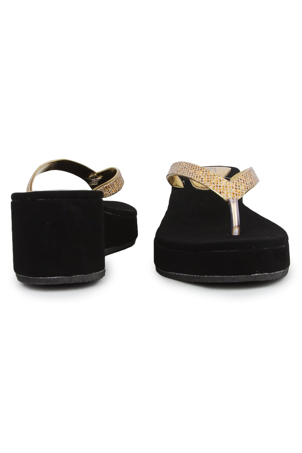 orysta stylish shimmer gola wedges for women