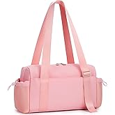 WLLWOO Small Gym Bag Wet Pocket Women Mini Tote Yoga Duffle Bag Lightweight Workout Bag for Dance Weekends Sports