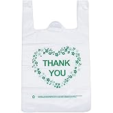 thumbnail image 2 of LazyMe T-Shirt Grocery Bags - 12x20 Inch Plastic Bags With Handles (100 Pack) 2 of 14