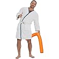 Makeupall Christmas Vacation Eddie Costume Robe - White Robe Belt Pipe Set from Christmas Vacation for Halloween Christmas Costume Cosplay Set