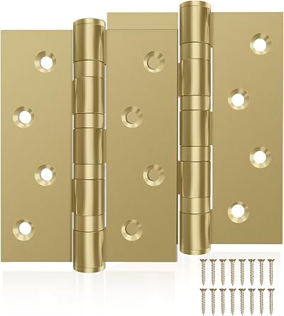 AOLISHENG 4 Inch Stainless Steel Door Hinges 100x75mm Ball Bearing Heavy Duty