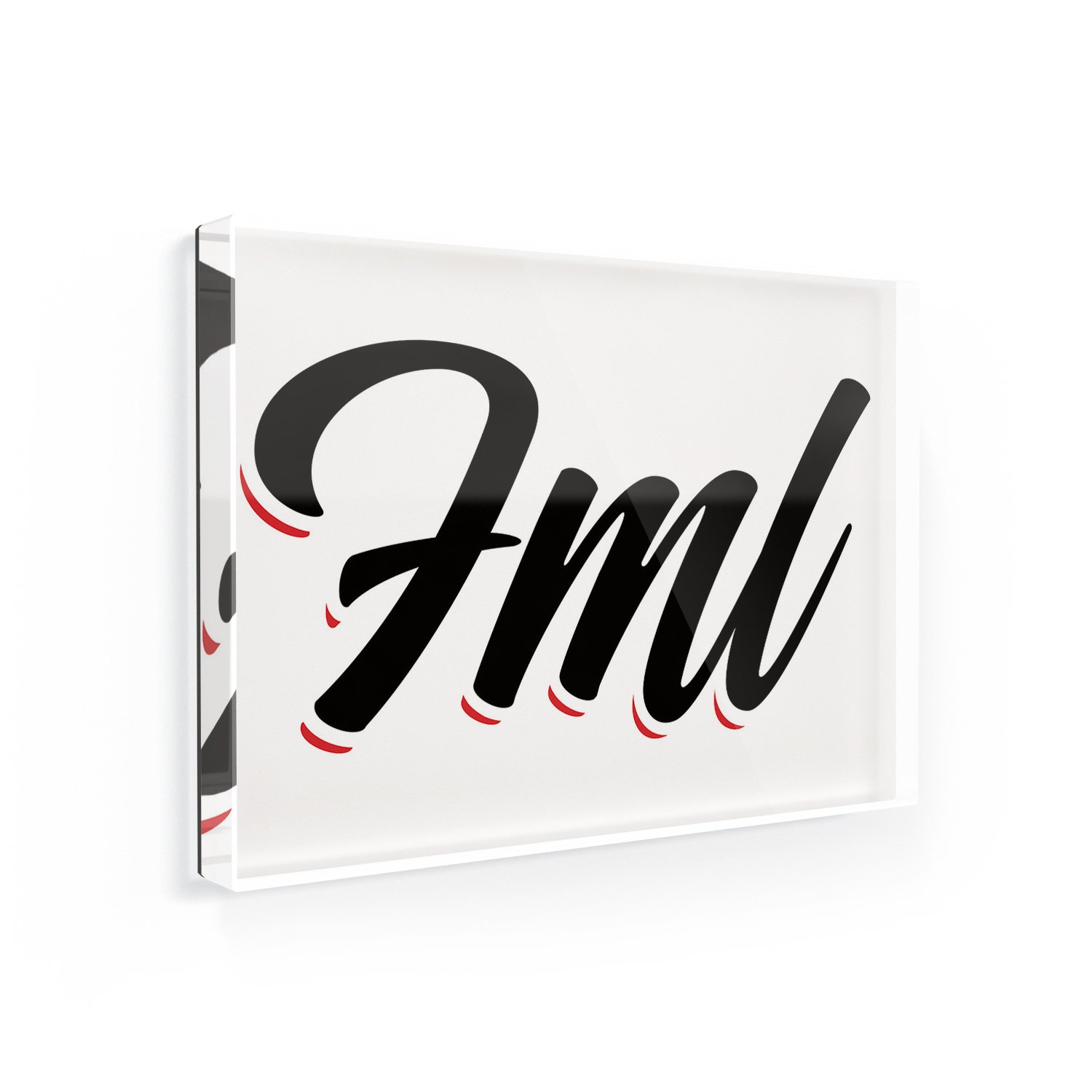 Imán para nevera Vintage letras FML – Neonblond: Amazon.es: Hogar