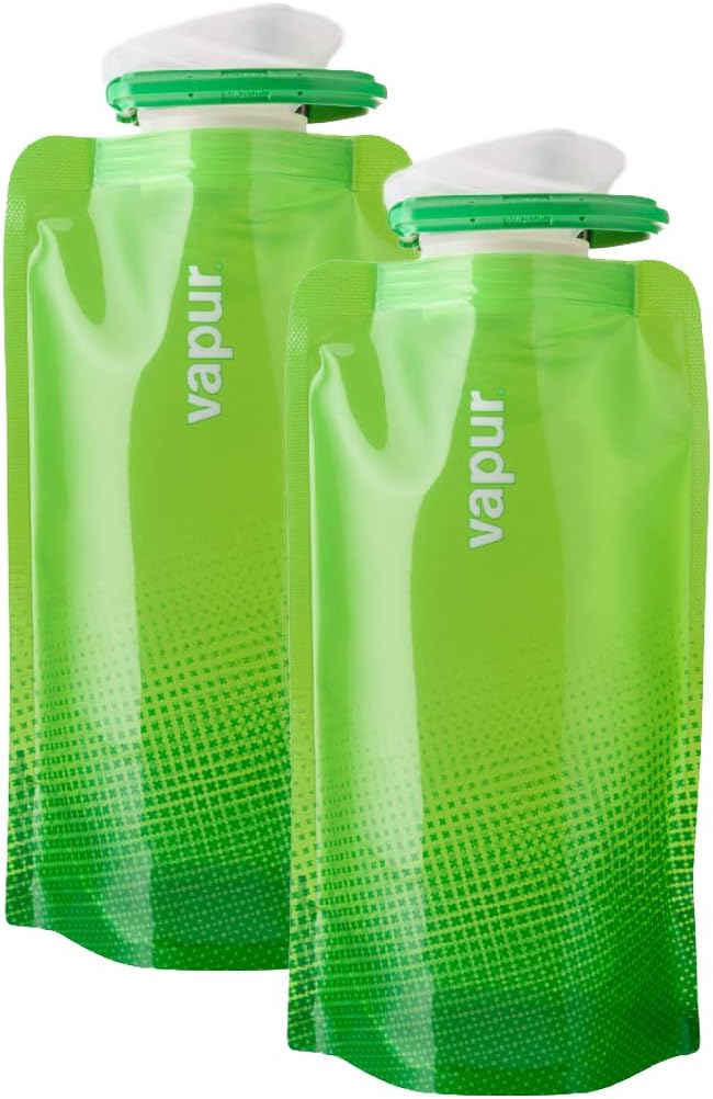Vapur Flexible Water Bottle - with Carabiner - 2 Pack