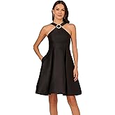 Adrianna Papell Women's Halter Mikado Short Dress