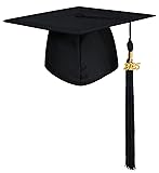 GraduatePro Matte Graduation Cap with 2025 Tassel
