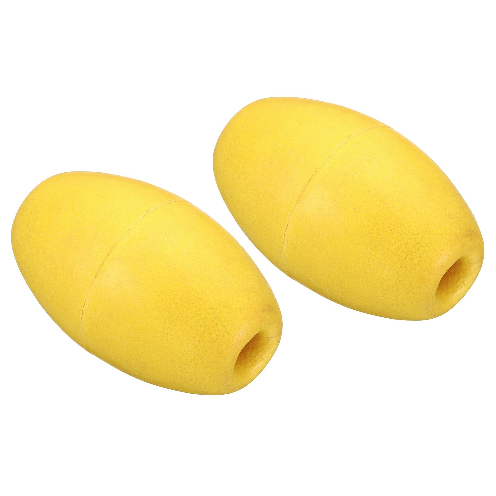 PATIKIL 5.51" x 3.54" Rope Float Buoy, 2 Pcs 570g Deep Water Floats Rope Float Buoy Great for Trail Markers Dock Floats Kayak Boats Swimming Pool, Yellow
