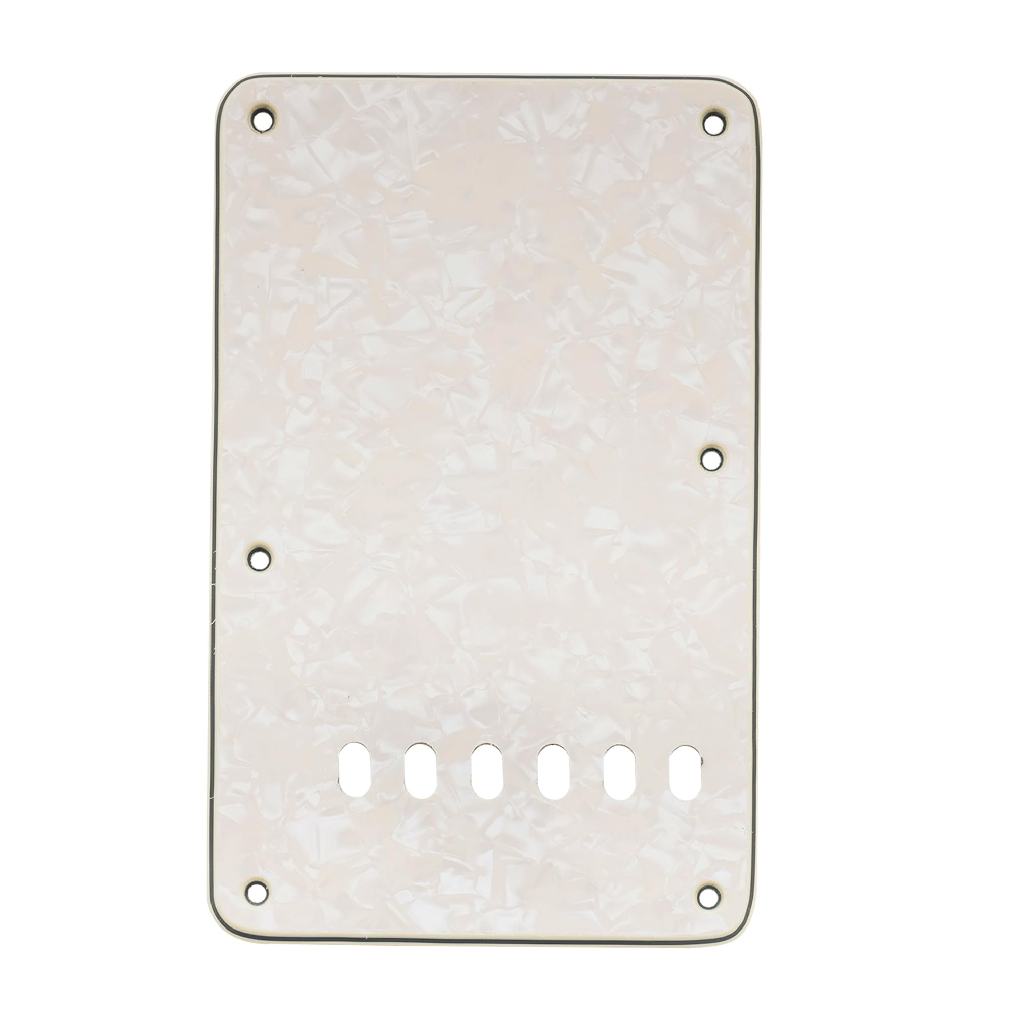 Musiclily Vintage Style Strat Tremolo Backplate for Fender USA/Mexican Made Standard Stratocaster Modern Style Guitar,4Ply Parchment Pearl โ image 1