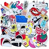 Cute Laptop Stickers for Girls 45Pcs,Funny Water Bottle Stickers Decals Waterproof for Hydro Flask,Computer,Mackbook,Notebook, Ipad,Mobile Phones[Not Random]