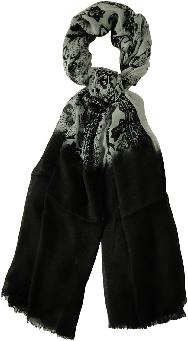 CEJON NEW GREEN PAISLEY DIP DYE WRAP SCARF MSRP $30