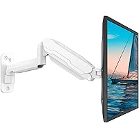 MOUNT PRO Single Monitor Wall Mount for 13 to 32 Inch Computer Screens, Gas Spring Monitor Arm Holds Up to 17.6lbs, Full Moti