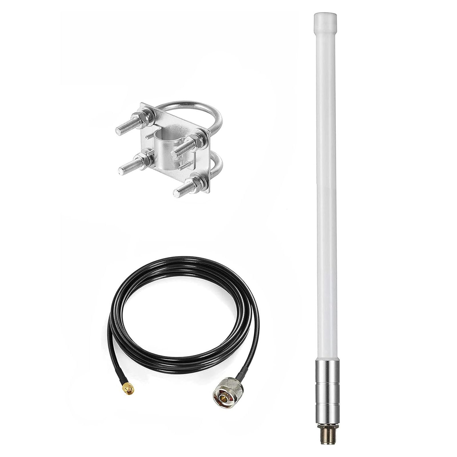 Photo 1 of 1090MHz 978MHz Dual Band ADS-B Antenna Flightaware Outdoor 5dBi Fiberglass Antenna with 10ft Extension SMA Cable, Increase Catching Distance and Number, Eifagur