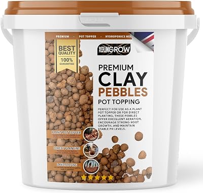 UK GROW 10L Premium Clay Pebbles Substrate Hydroponics GROW
