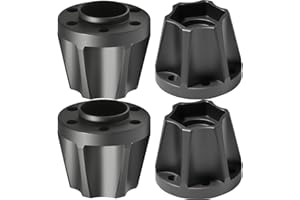 FRAIZOE RC RC 18mm Metal Wheel Hex Hubs Extension Combiner Compatible with 1.9/2.2in Beadlock Wheel Rim Traxxas TRX4 SCX10 Axial Wraith Gen7 Gen8 D90 CC01 1/10 RC Crawler, 4 Pcs