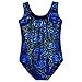 HOZIY Black Gymnastics Bodysuit for Girls Size 7-8 7/8 Years Old Blue Roses Biketard