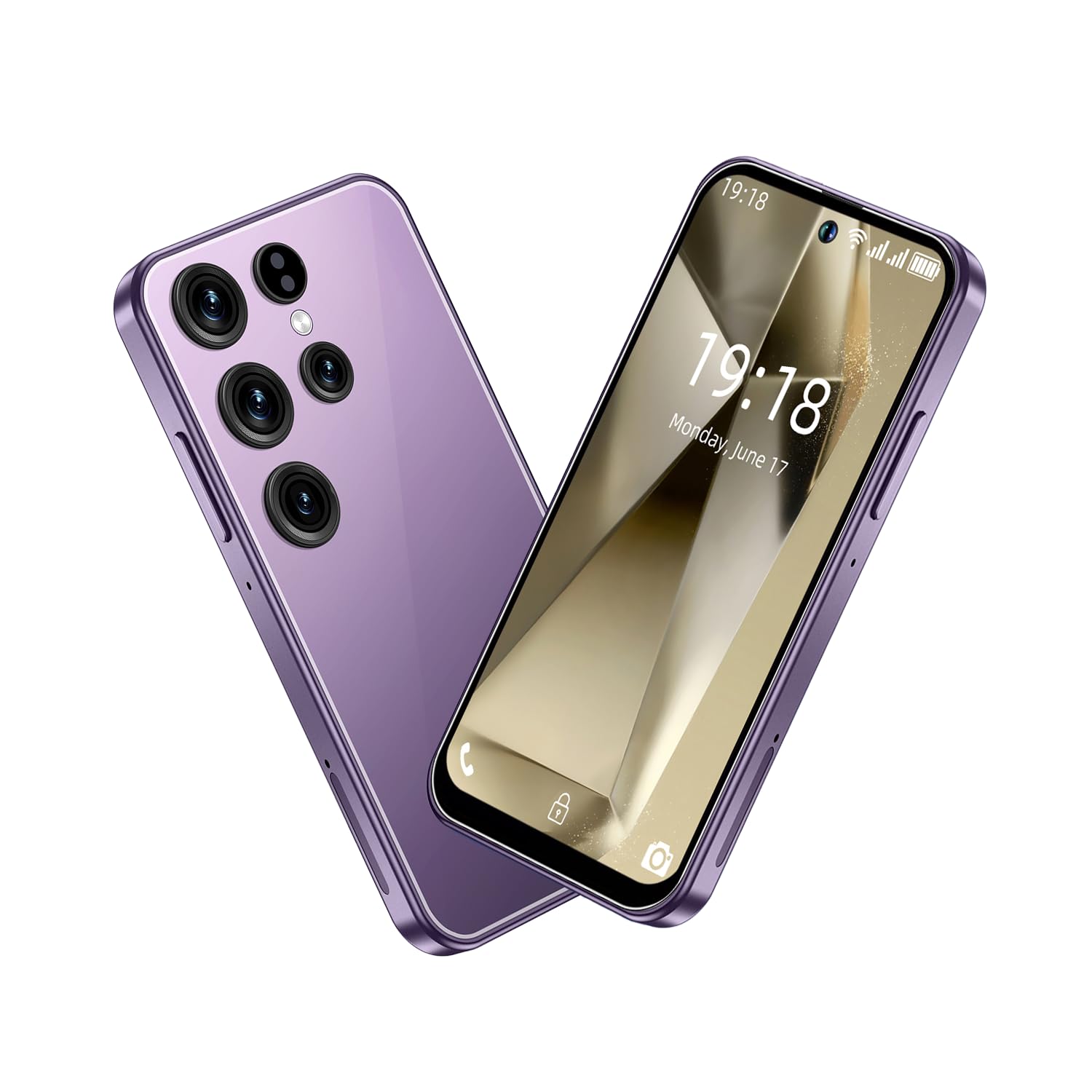 TalkCeLL 4G mini Smartphone Unlocked for Kids, 4.0 inch HD Display, 3GB RAM+32GB ROM,Dual SIM Dual Camera,Android 10.0,WiFi,Bluetooth,GPS Pocket (XS25mini-Purple)