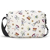 Disney Bag, Crossbody, Rectangle, Toy Story Character Doodles Collage, Multi Color, Vegan Leather