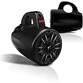 BOSS Audio Systems MRWT40 ATV UTV Marine Weatherproof Waketower System - 4 Inch Stereo Speakers, Full Range, 2 Way, Tweeters, IPX5 Rated, Sold in Pairs, Wake Tower For Boat