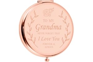 XPENMULBOJA Gifts for Grandma Compact Mirror for Grandmother Birthday Gifts for Grandma Nana Grammy Gifts from Teens Kids New Grandma Gift Idea
