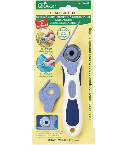 5 Lames Rechange Pour Cutter Circulaire 28mm - Clover - Avec Support