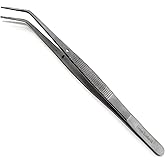 Multi Purpose Kitchen Tweezers with Precision Stainless Steel Tongs for Pince Culinary Cuisine Cooking and Plating Food by Ch