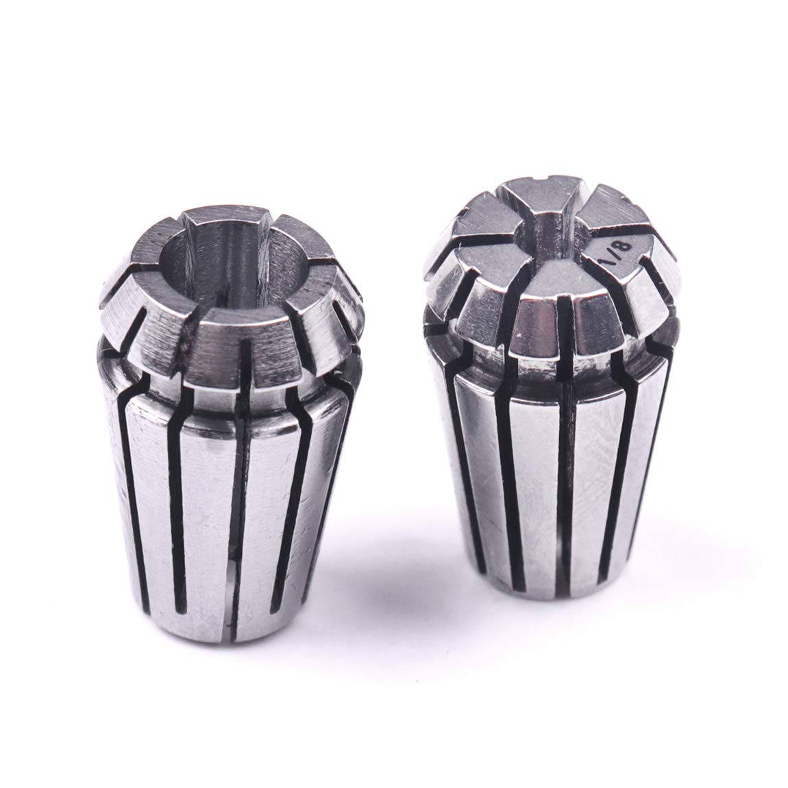ATOPLEE ER11 Collet Set,High Precision 1/8 inch and 1/4 inch Spring Collet Set for CNC Engraving Machine and Milling Lathe Tool .0008 Accuracy(Two sizes)