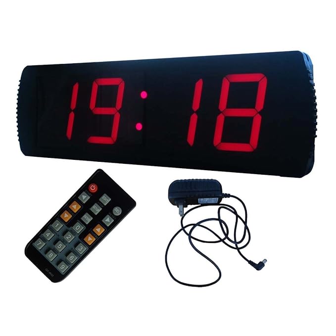 LED Large Digital Clock 4" High Character LED Countdown/up Clock