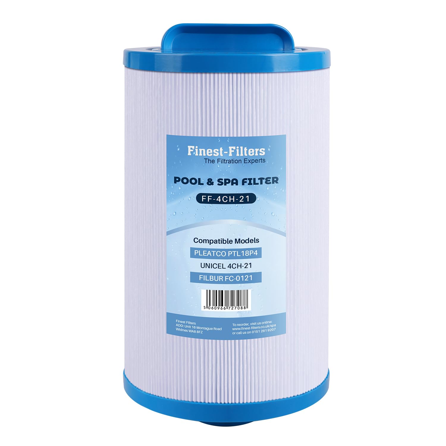 Finest-Filters Replacement Spa Filter Compatible with Pleatco PTL18P4, PDM25P4, Unicel 4CH-21, Filbur FC-0121, 20245-238, AK-9003, PVT-25N, SD-00845 Hot Tub Filters