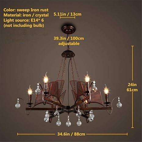 Amazon Com G D Pendant Lamp Retro Chandelier Loft Industrial