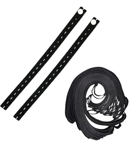 50PCs Clothes Storage Elastic Band Lazy Self-Adhesive Roll Binding Belt Household Folding Clothes Pants Storage Elastic Belt Band for Clothing Storage Adjustable Elastic Straps with Buckle (White): Clothing & Wardrobe Storage