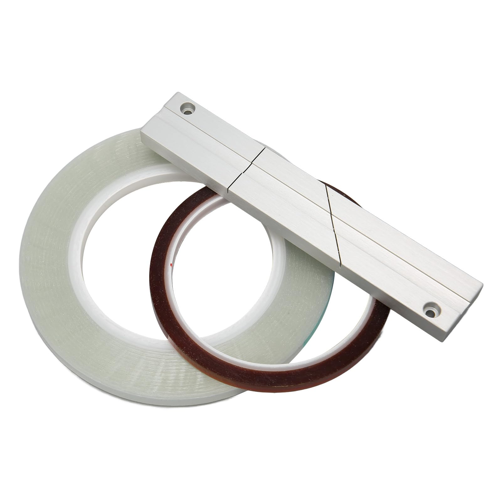 1/4 10 Inch Tape Splicing Set, 1/4 inch Splicing Reel to Reel Tape Professional Tape Splicing Block Kit Aluminum Alloy 1/4 inch Splicing Tape Open Reel Leader Tape for Revoxsonido