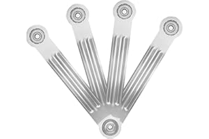 4Pcs Glider Bearing Arm Bracket Replacement Hardware Rocker Parts, 9 Inch Long, 7-1/2'' Between Mounting Holes, Patio Glider 